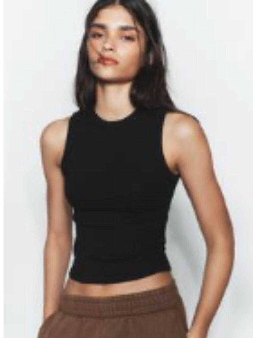ZARA RIB TANK TOP